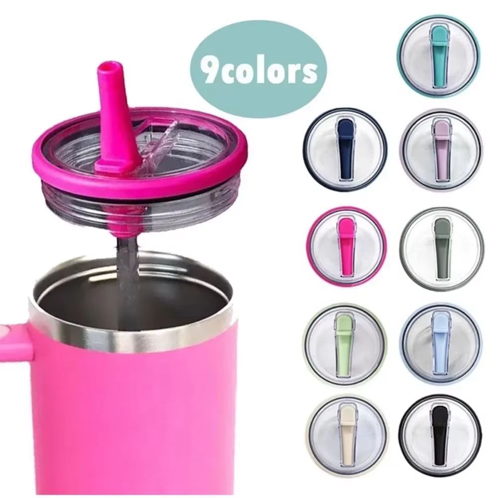 Clear SpillProof 40 Oz Tumbler Lid  Replacement Cover For Travel Cups 2