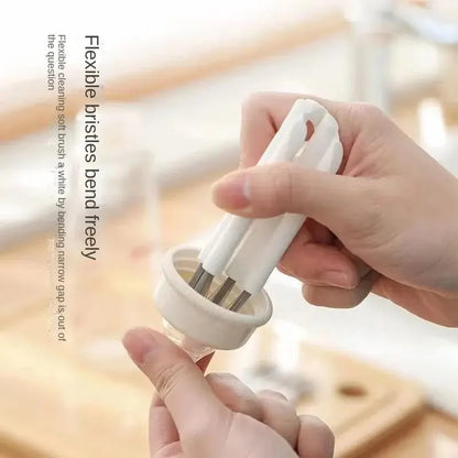 Cup Cover Groove Brush Multifunctional Flexible Bottle Gap Cleaner Soft Bristles Household Cleaning