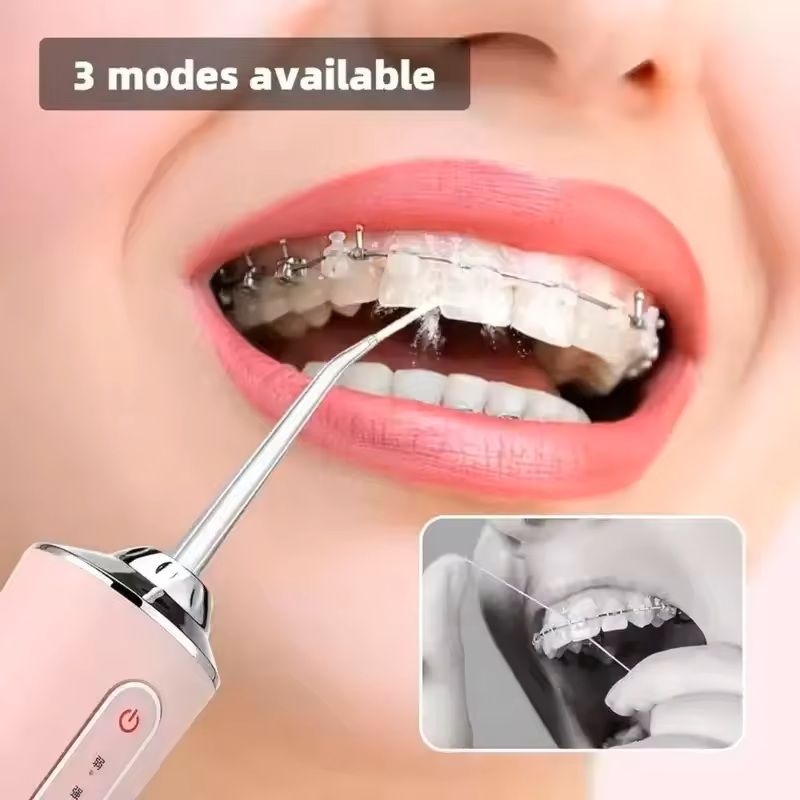 Advanced Water Flosser Oral Irrigator 360 Rotating Nozzle, Intelligent Pressure Control