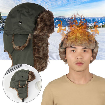 Men Women Ushanka Trapper Ski Hat Winter Cap With Earflaps For Men Women 1