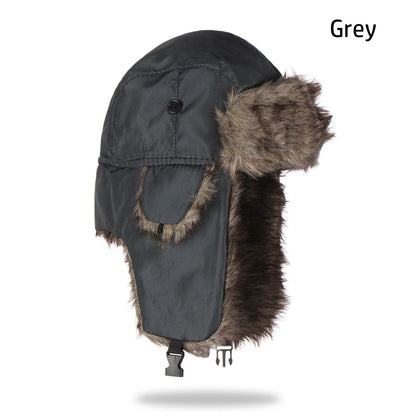 Men Women Ushanka Trapper Ski Hat Winter Cap With Earflaps For Men Women 6