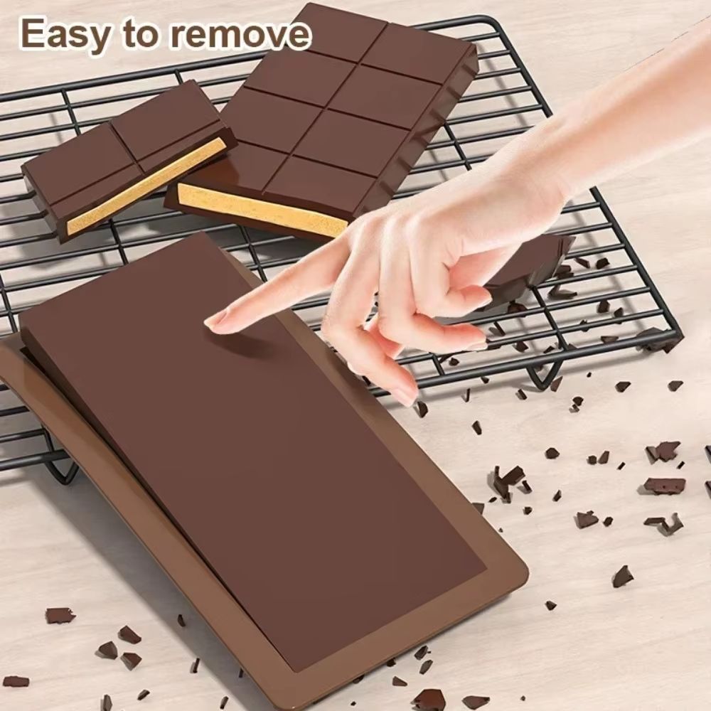 Chocolate Bar Silicone Mold For Break Apart Candy And Wax Melts 2