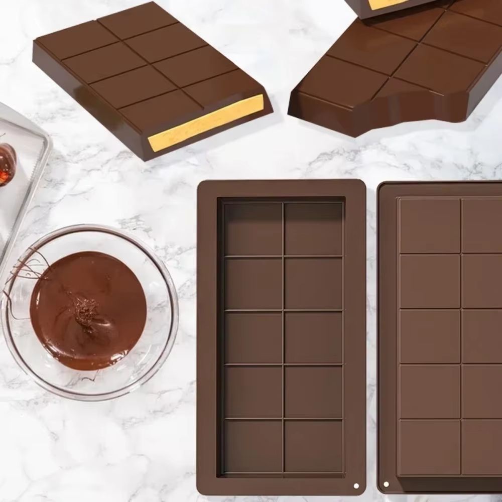 Chocolate Bar Silicone Mold For Break Apart Candy And Wax Melts 5