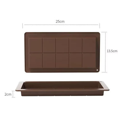 Chocolate Bar Silicone Mold For Break Apart Candy And Wax Melts 6
