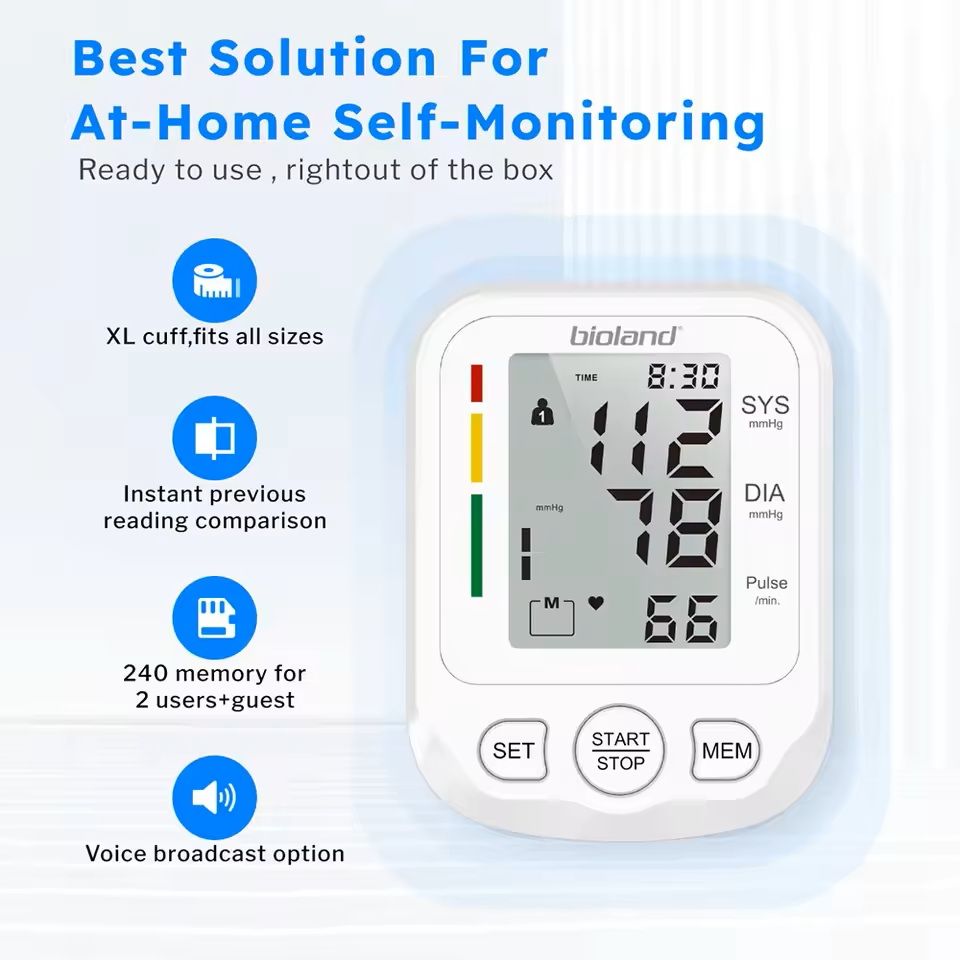 Bioland 2005 Automatic Upper Arm Digital Blood Pressure And Pulse Monitor 5