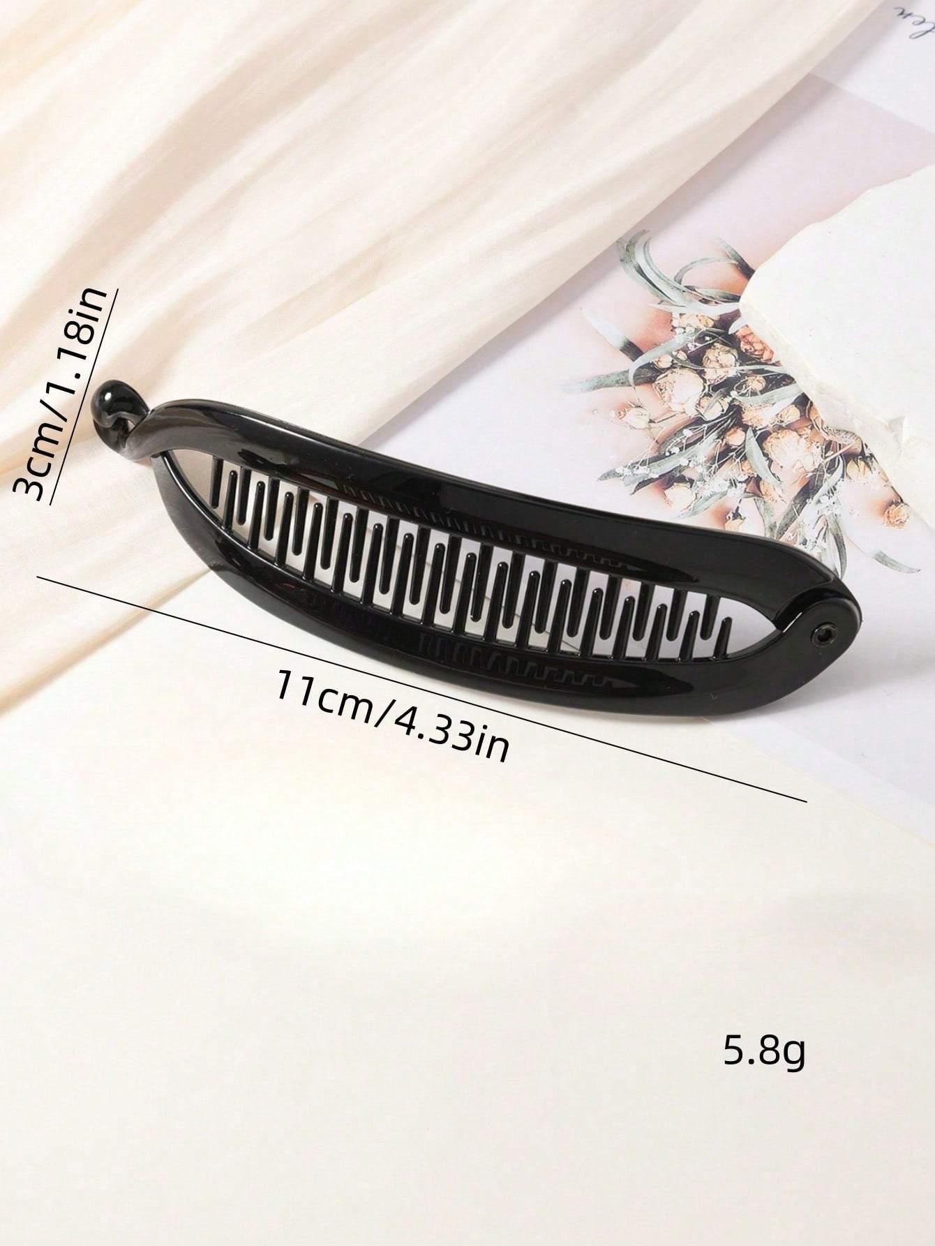 Elegant High Skull Top Large Hair Volume Amber Twist Clip Ponytail 4