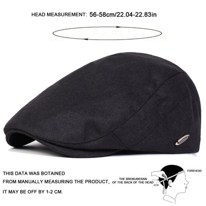 British Painters Hat Men Letter Label Newsboy Cap Spring Autumn Flat Cap Hip Hop Beret 4