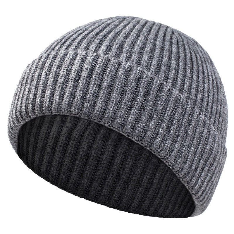 High Quality Thick Warm Male Winter Beanies Adult Casual Short Thread Hip Hop Hat Man Wool Skull Ca 2