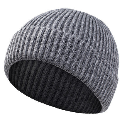 High Quality Thick Warm Male Winter Beanies Adult Casual Short Thread Hip Hop Hat Man Wool Skull Ca 2