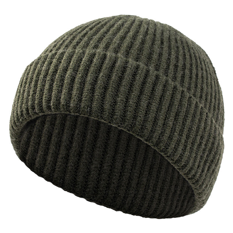 High Quality Thick Warm Male Winter Beanies Adult Casual Short Thread Hip Hop Hat Man Wool Skull Ca 11