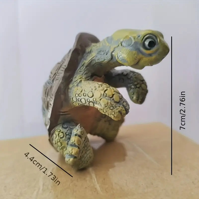 Creative Craft Aquarium Turtle Statue, Cute Resin Figurine