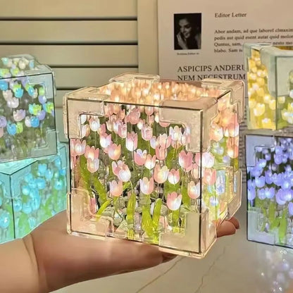 DIY Tulip Mirror Night Light Craft Kit 2