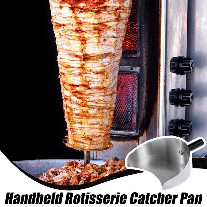 Portable Heat Resistant Meat Catcher Pan for Barbecues, Camping, and Parties