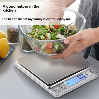 PrecisePro Stainless Steel Kitchen Scale  01g Precision Digital Food Scale 3 Kg 1