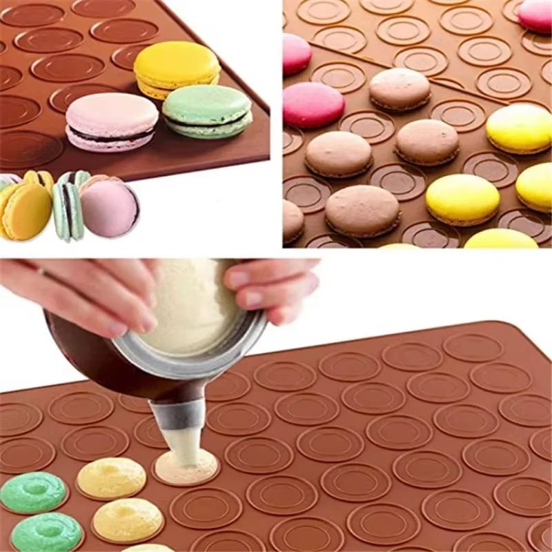 Adjustable Silicone Nonstick Baking Mat for Macarons, Cookies and Pastries