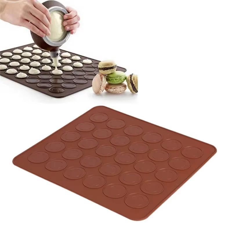 Adjustable Silicone Nonstick Baking Mat For Macarons Cookies And Pastries 1