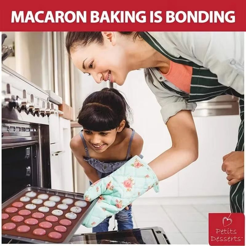 Adjustable Silicone Nonstick Baking Mat For Macarons Cookies And Pastries 5