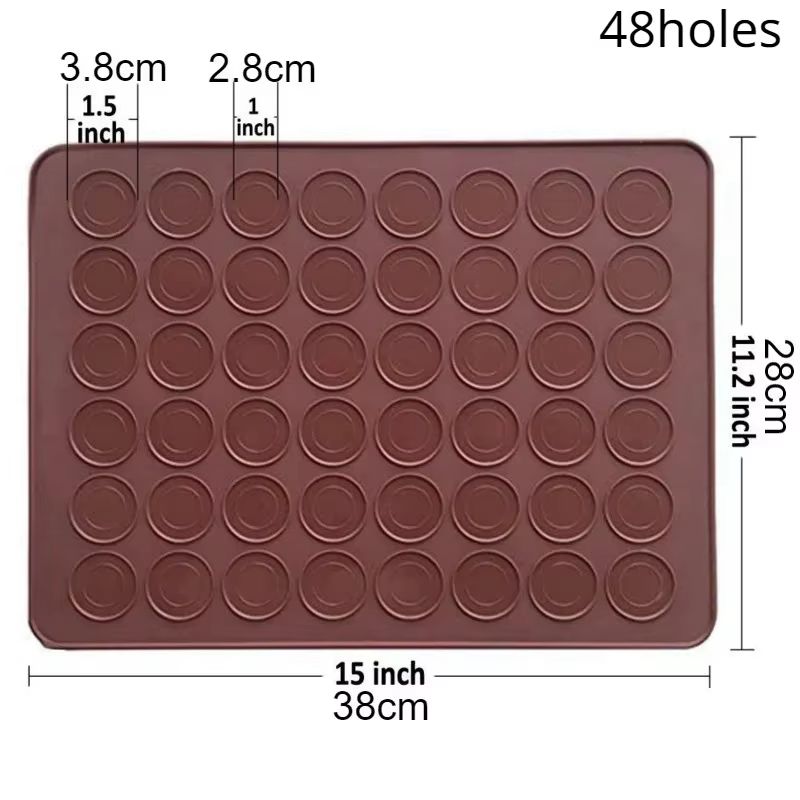 Adjustable Silicone Nonstick Baking Mat For Macarons Cookies And Pastries 7