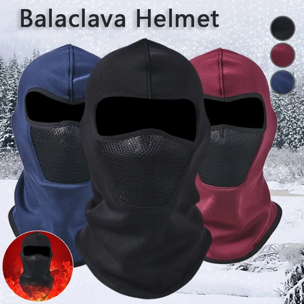 Cycling Thermal Winter Balaclava Full Face Mask Warm Sports Motorcycle Ski Fleece Scarf Cap For Hun 1