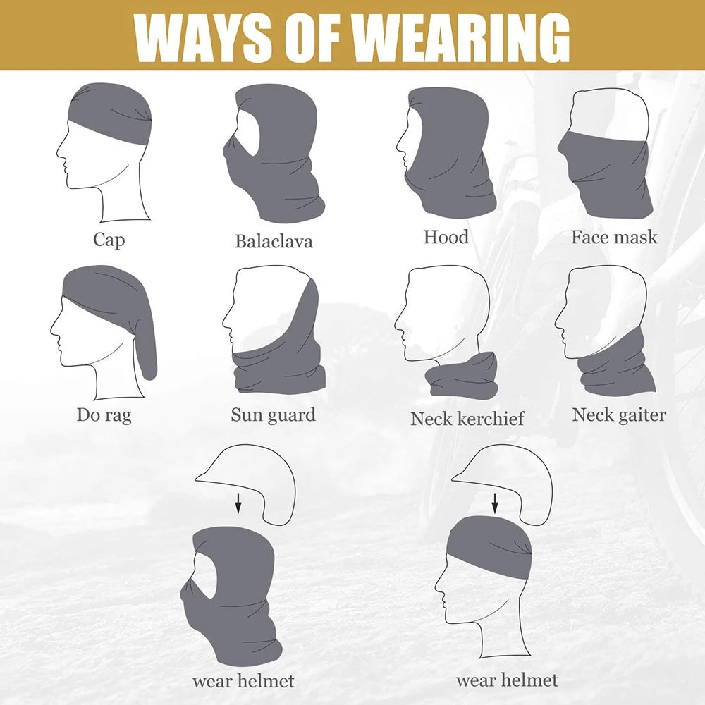 Cycling Thermal Winter Balaclava Full Face Mask Warm Sports Motorcycle Ski Fleece Scarf Cap For Hun 3