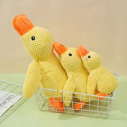 Durable Duck ChewResistant Squeaky Plush Toy For Dogs 3