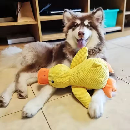 Durable Duck ChewResistant Squeaky Plush Toy For Dogs 4