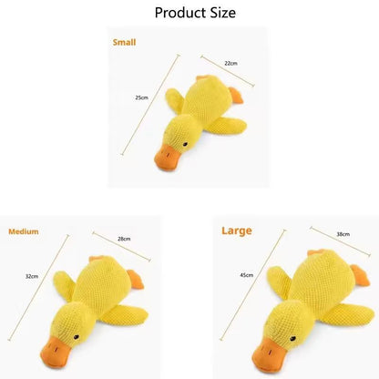 Durable Duck ChewResistant Squeaky Plush Toy For Dogs 5