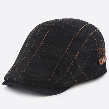 Adult Cap Spring Summer and Autumn, Men Cotton Flat Peak Hat, Dad Casual Newsboy Painter Hats, Lady Fashion Beret