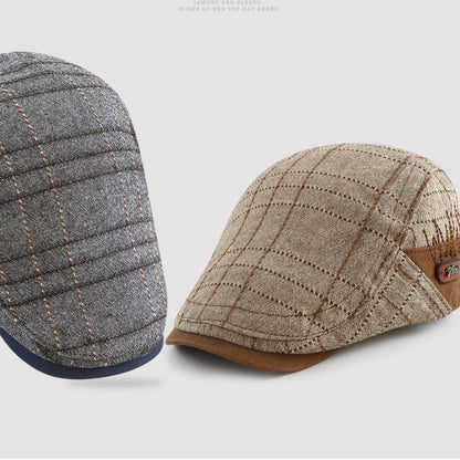 Adult Cap Spring Summer And Autumn Men Cotton Flat Peak Hat Dad Casual Newsboy Painter Hats Lady Fa 4