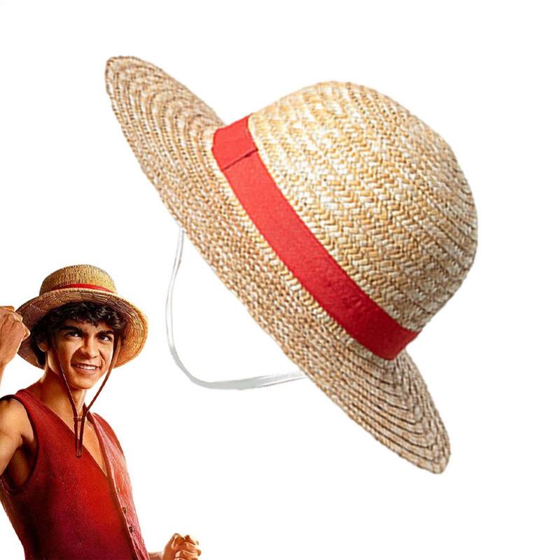 Straw Hat For Men Women Multi Functional Luffy Cosplay Sun Beach Travel Straw Caps 2