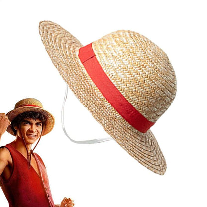 Straw Hat For Men Women Multi Functional Luffy Cosplay Sun Beach Travel Straw Caps 2