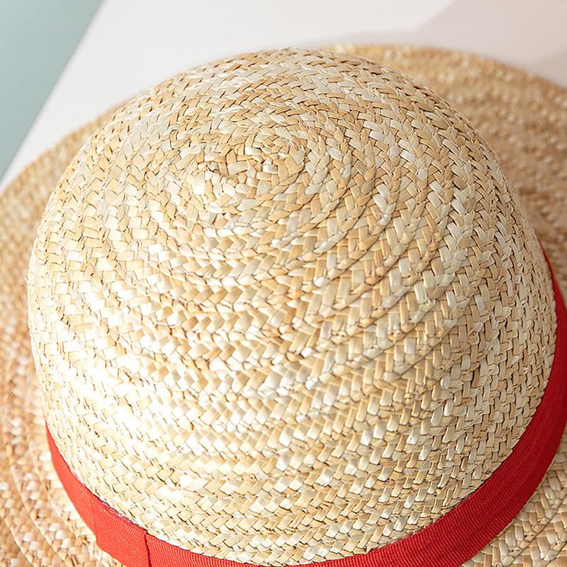 Straw Hat For Men Women Multi Functional Luffy Cosplay Sun Beach Travel Straw Caps 5