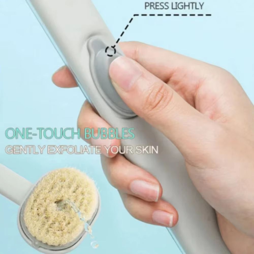 LongHandle Bath Body Brush For Deep Cleansing And Exfoliation 2