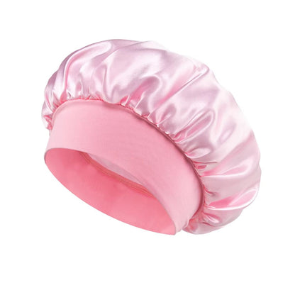 Soft Satin Lined Bonnet For Long Hair Sleep And Shower Cap 10