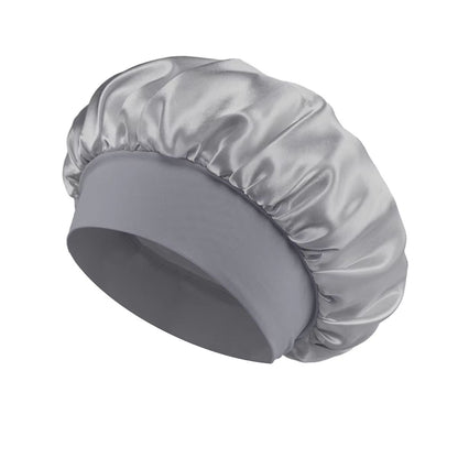 Soft Satin Lined Bonnet For Long Hair Sleep And Shower Cap 12