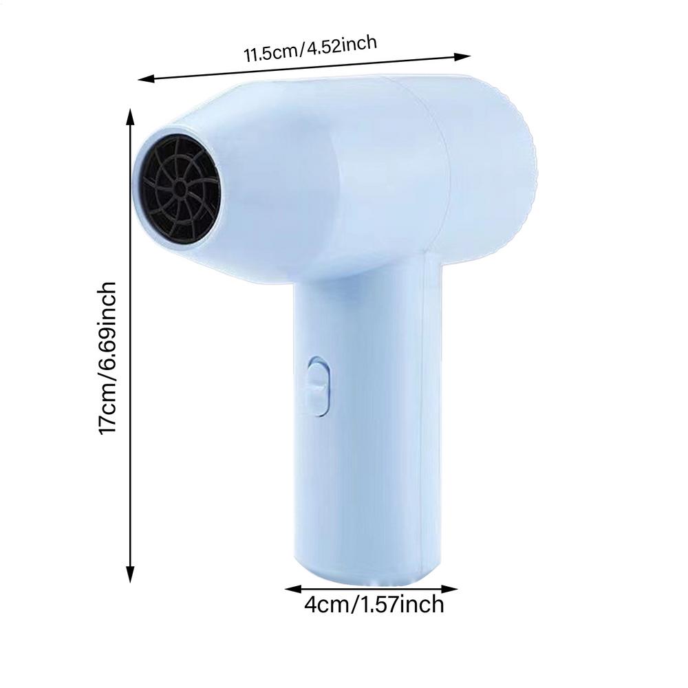 Hair Dryer Cordless USB Rechargeable Blow Dryer Portable Low Noise Wireless Hair Dryer For Artists