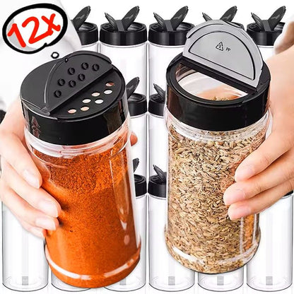 Plastic Spice Jars with Shaker Lids