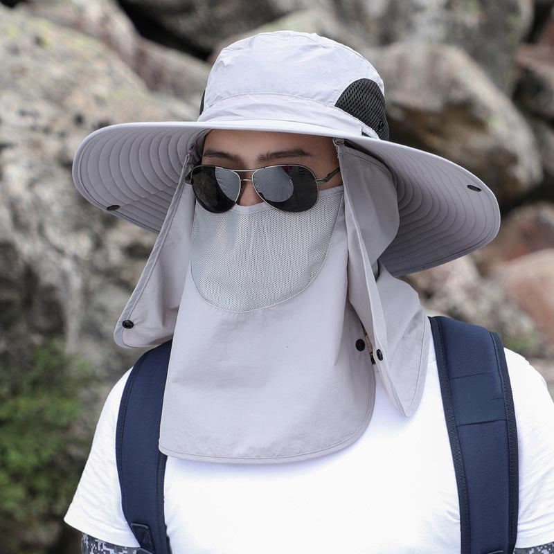Breathable Sunshade Outdoor Fishing Hat Foldable Adjustable Cap For Men And Women Hiking  Camping P 8