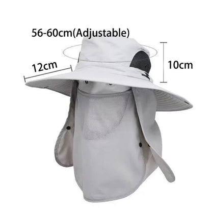 Breathable Sunshade Outdoor Fishing Hat Foldable Adjustable Cap For Men And Women Hiking  Camping P 4