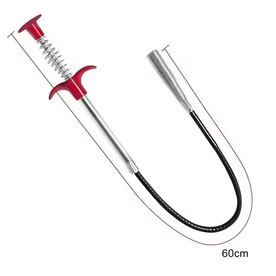 Flexible Drain Snake Tool  EasyFlow Spring Hook Drain Cleaner 7