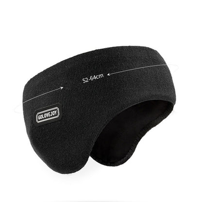 Unisex Thermal Soft Ear Warmers, Winter Warm Earmuffs, Anti Cold Knitted Plush Headband Ear Covers for Cycling