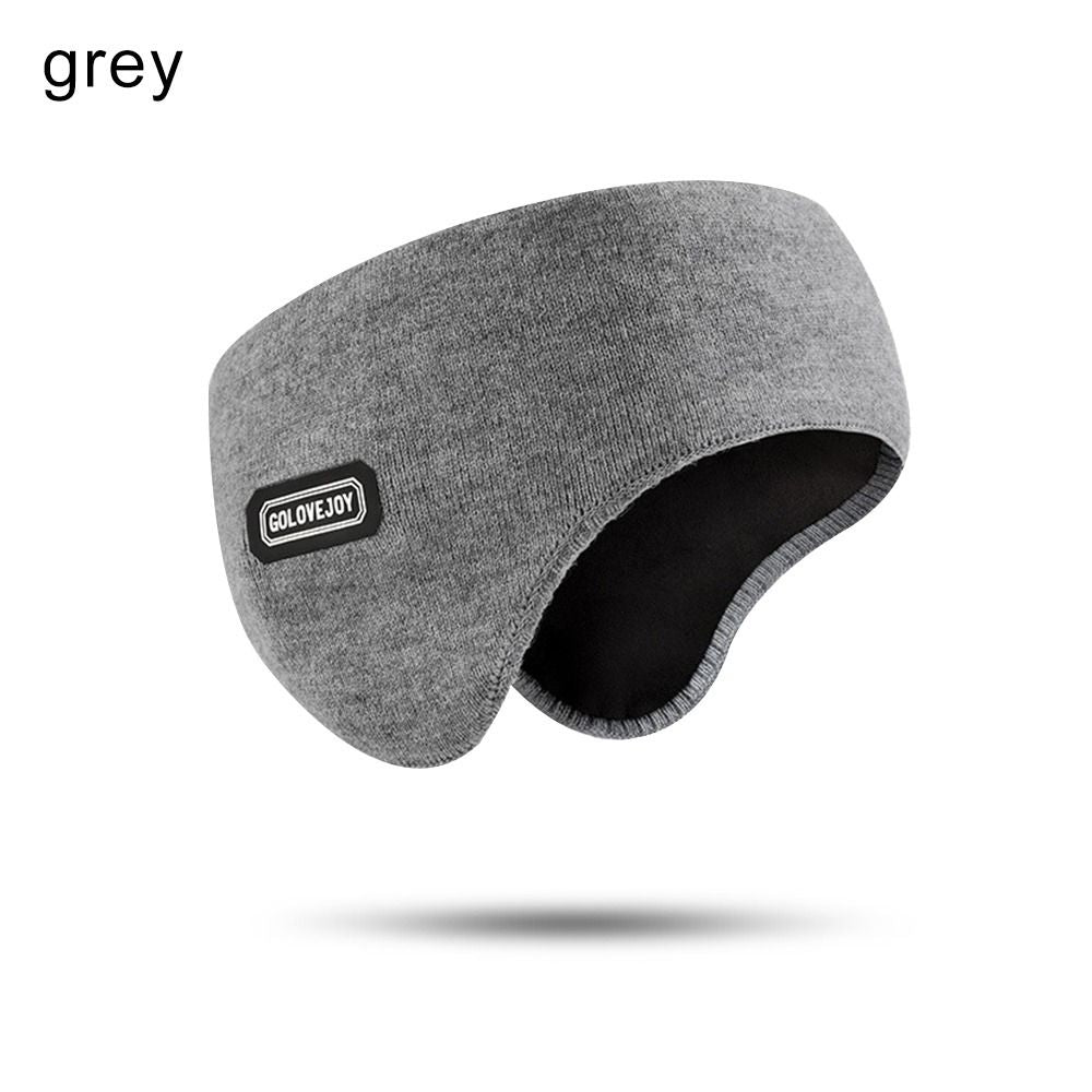 Unisex Thermal Soft Ear Warmers, Winter Warm Earmuffs, Anti Cold Knitted Plush Headband Ear Covers for Cycling