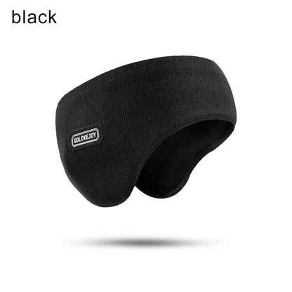 Unisex Thermal Soft Ear Warmers, Winter Warm Earmuffs, Anti Cold Knitted Plush Headband Ear Covers for Cycling