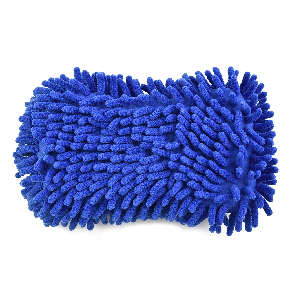 High Absorbent Microfiber Car Wash Sponge for Dusting and Cleaning Tools Auto Washing Towel Glove Styling Accessories