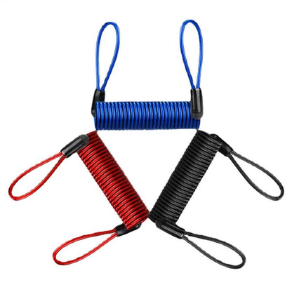 Lock Reminder Cable Disc Lock Cable AntiTheft Protection Steel Wire Spring Reminder Rope For Scoote 1