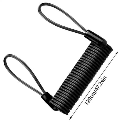 Lock Reminder Cable Disc Lock Cable AntiTheft Protection Steel Wire Spring Reminder Rope For Scoote 7