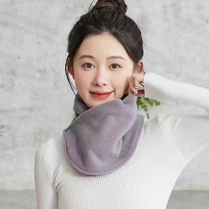 Thick Velvet Warm Neck Cover, Classic Snap Neck Leggings, Windproof Neck Scarf for Winter Cold Riding