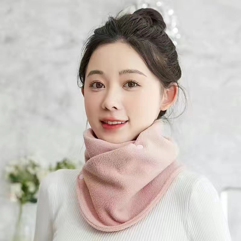 Thick Velvet Warm Neck Cover, Classic Snap Neck Leggings, Windproof Neck Scarf for Winter Cold Riding