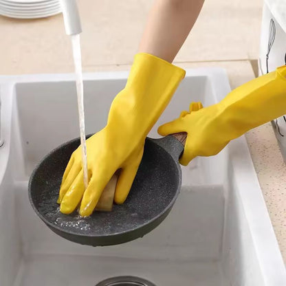 Household HeavyDuty Latex Rubber Gloves  Waterproof Durable MultiPurpose Cleaning Gloves 3