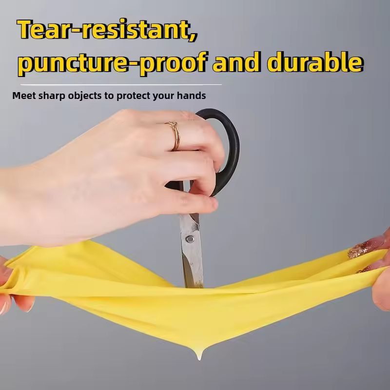 Household HeavyDuty Latex Rubber Gloves  Waterproof Durable MultiPurpose Cleaning Gloves 4